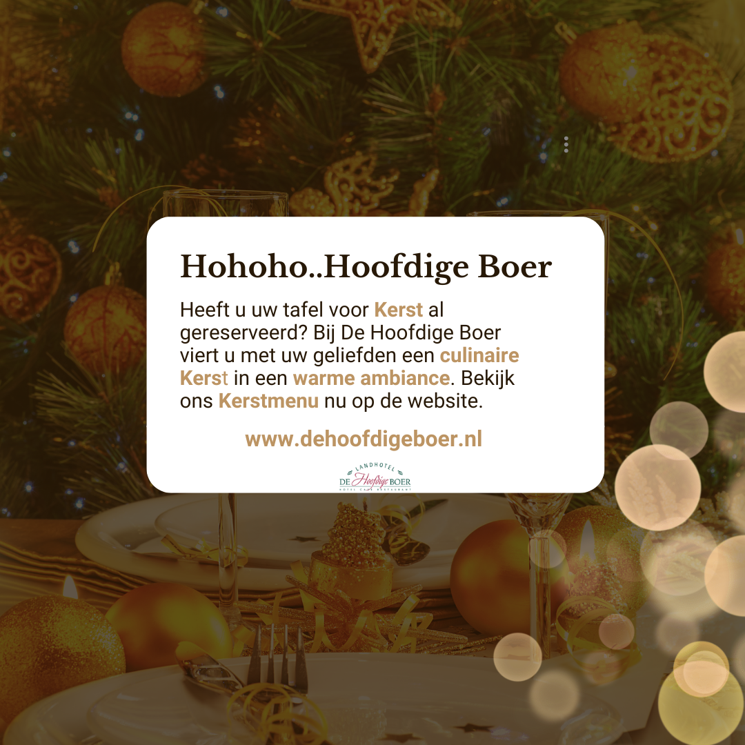 Kerst Landhotel De Hoofdige Boer